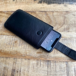 Mobilcover med træk op - Lammeskind - Freja skind