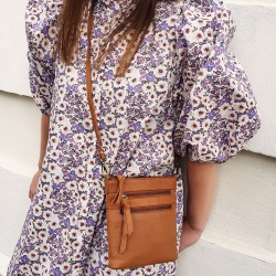 Rosa crossbody - cognac - 220807