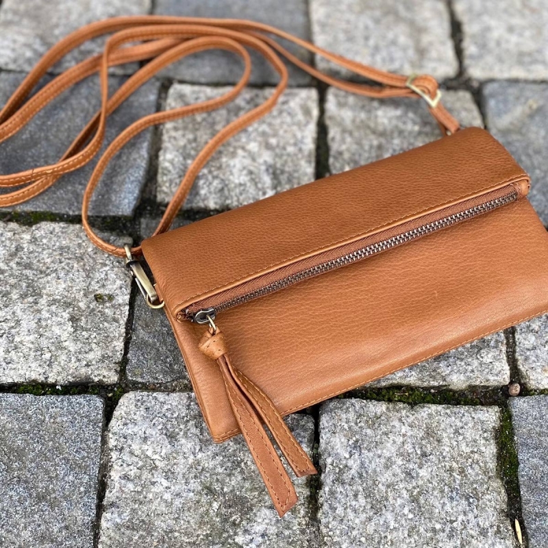 Rose crossbody pung - cognac skind - Treats 180904 - Freja skind