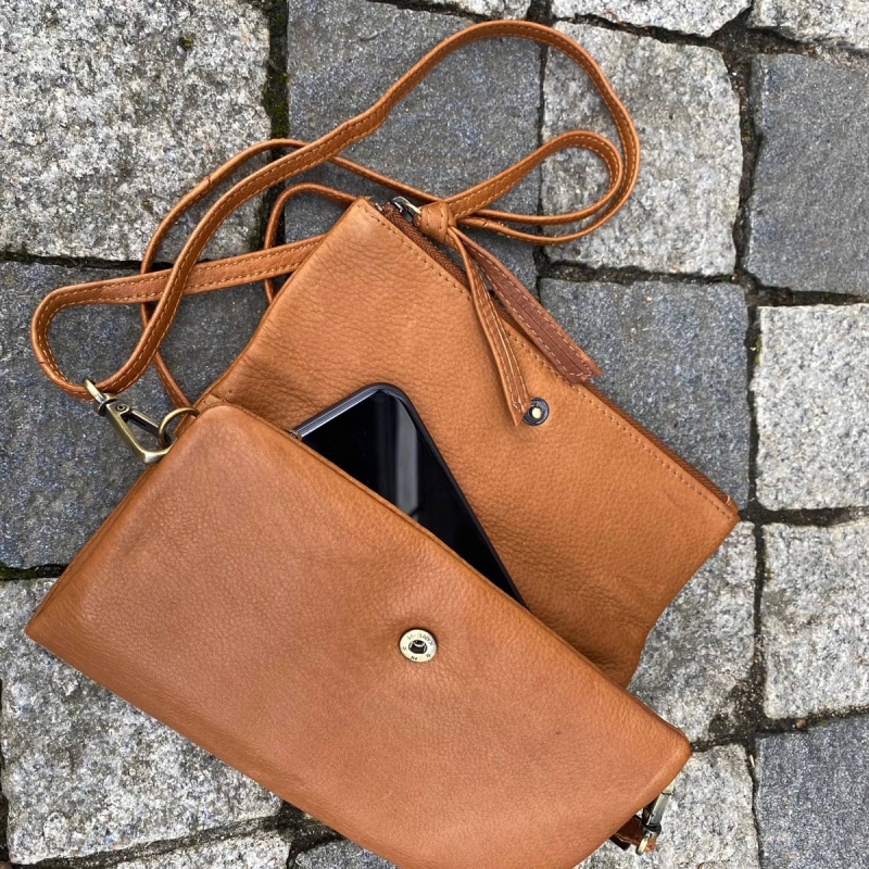 Rose crossbody pung - cognac skind - Treats 180904 - Freja skind