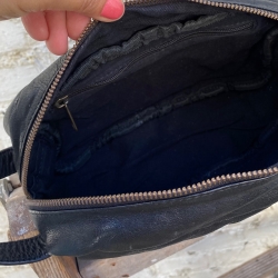 Lolo toilettaske fra Montana - sort skind - 272050