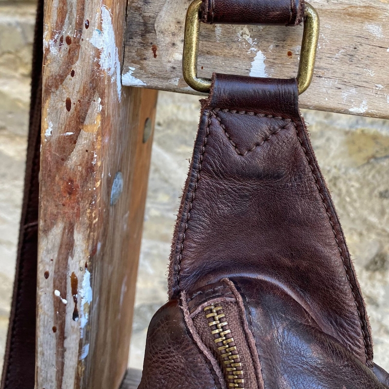 Bumbag - Custer fra Montana - Brun skind - 272102