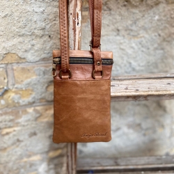 Cooper mobilhanger - cognac - Freja skind