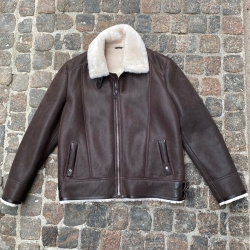 Murphy herre rulamsjakke - Brun - Pilotjakke - Freja skind