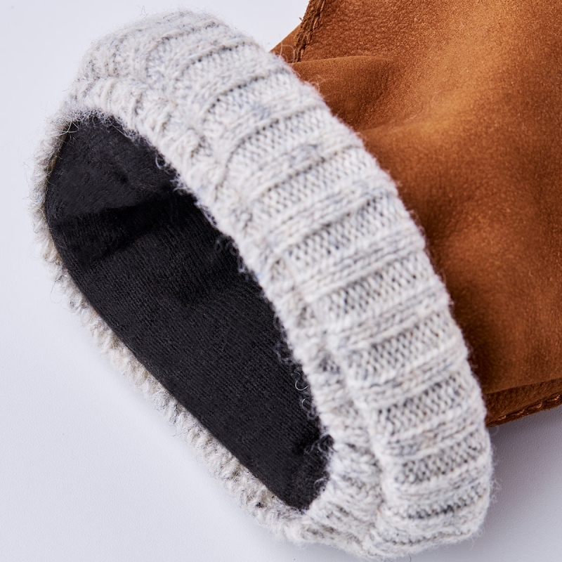 Joar Herrhandske i läder - Cognac nubuck - Primaloft foder - Hestra
