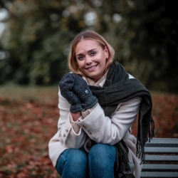 Dame uldluffe - Grå Shetlands uld med thinsulate - Hestra - 63661