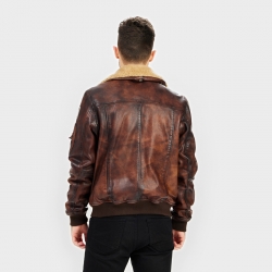 Smart bomberjakke fra Notyz - 2165 - Freja skind