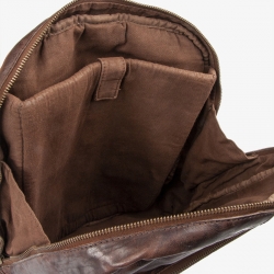Læderrygsæk brun -  Jordan - Montana 272056 - Freja skind