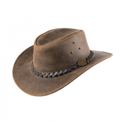 Fleetwood læderhat 5H99 - vintage look - Scippis - Freja skind