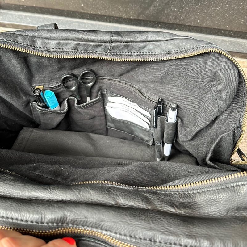 Safford pc-väska - För 15,6" pc - Svart buffelskinn - Montana