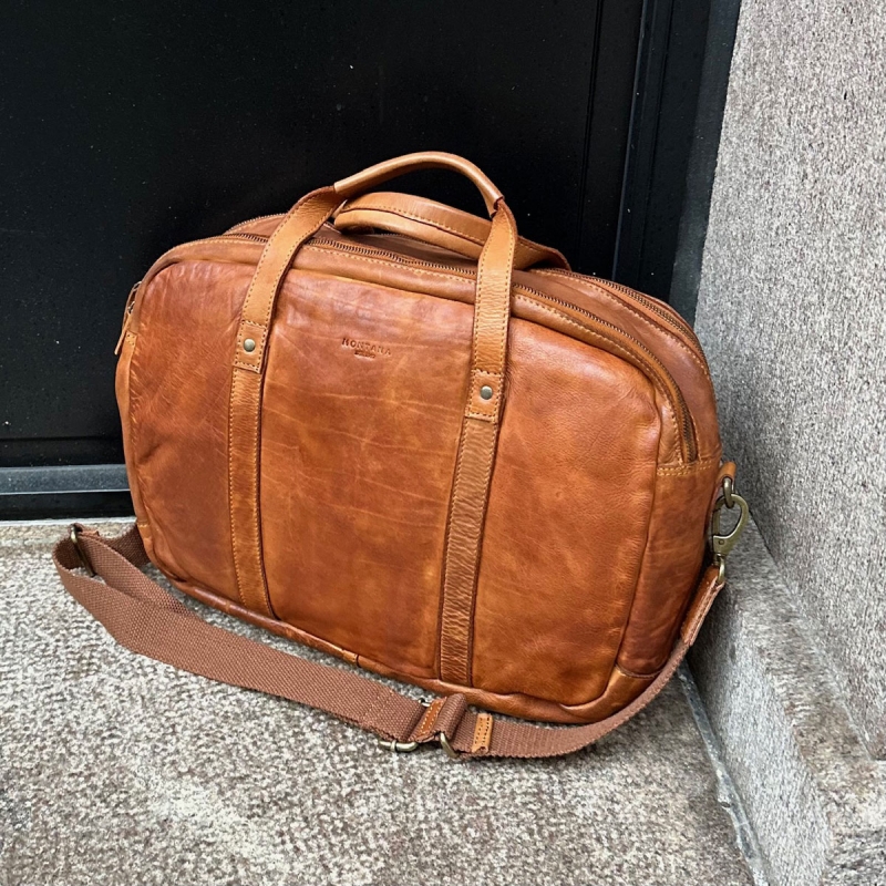 Safford pc-väska - För 15,6" pc - Cognac buffelskinn - Montana