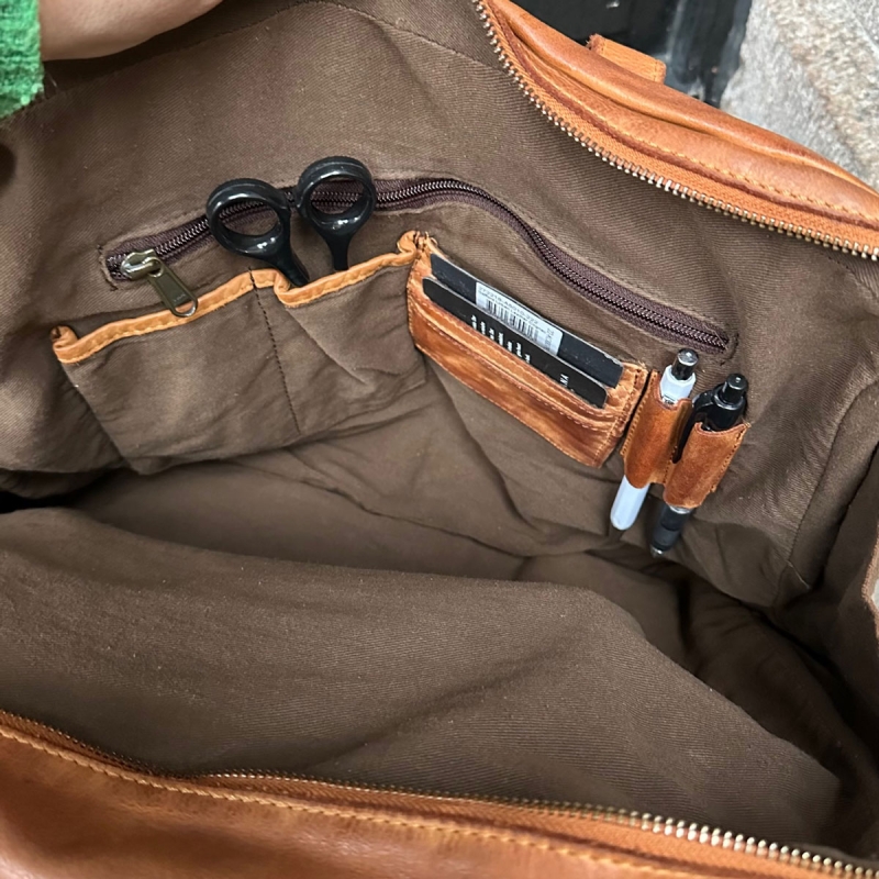 Safford pc-väska - För 15,6" pc - Cognac buffelskinn - Montana