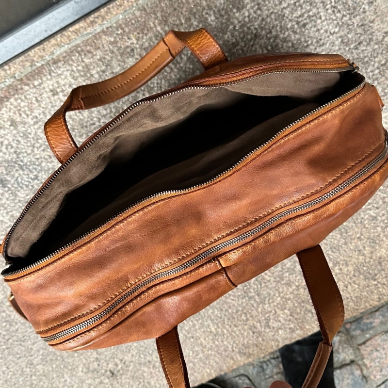 Safford pc-väska - För 15,6" pc - Cognac buffelskinn - Montana