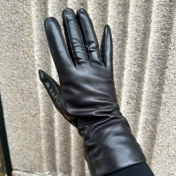 Maria dame skindhandske - Meget blød skind med strikfoer - Freja skind