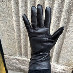 Maria dame skindhandske - Meget blød skind med strikfoer - Freja skind