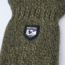 Dame uldluffe - Grøn Shetlands uld med thinsulate - Hestra - 63661