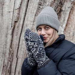 Nordic dame strikluffe - Hestra - 63921