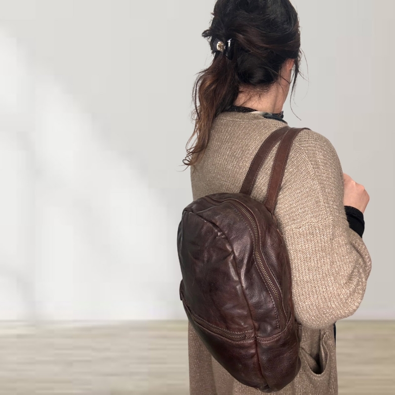 Noel dame rygsæk - Brun - Montana 272215 - Freja skind