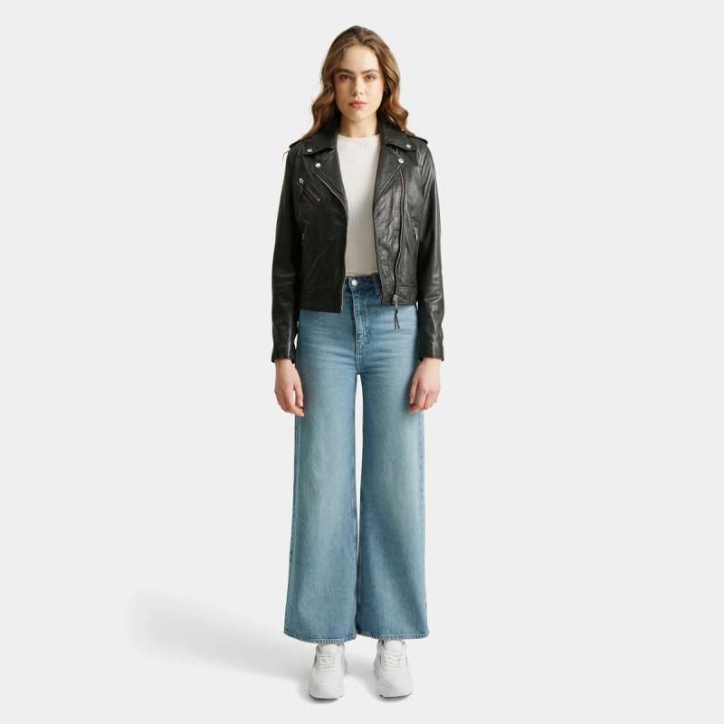 Nicole læderjakke dame - Rock and blue - 21948