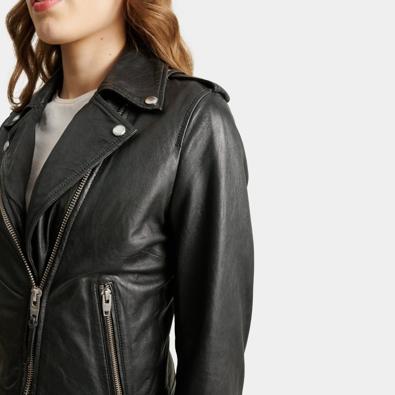 Nicole læderjakke dame - Rock and blue - 21948