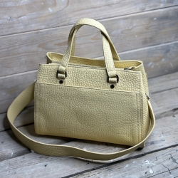 Abeline skuldertaske - 282073 - gul skind - Treats