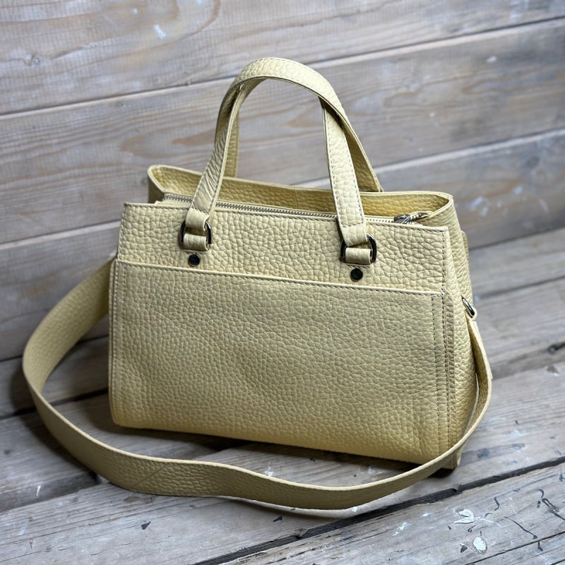 Abeline skuldertaske - 282073 - gul skind - Treats
