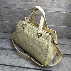 Abeline skuldertaske - 282073 - gul skind - Treats