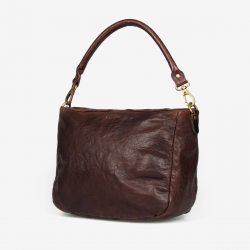 Brun skuldertaske - Bøffelskind - Gerty - Montana - 272304