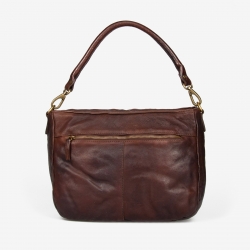 Brun skuldertaske - Bøffelskind - Gerty - Montana - 272304