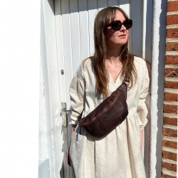 Bumbag - Custer fra Montana - Brun skind - 272102