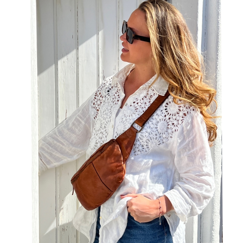 cognac bumbag - Custer fra Montana - 272102