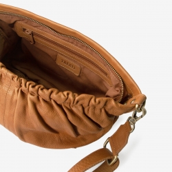 Cognac Dagny dametaske i blød skind - Treats