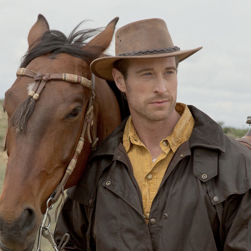 Wiggo cowboyhatt i cognac oxläder - Scippis