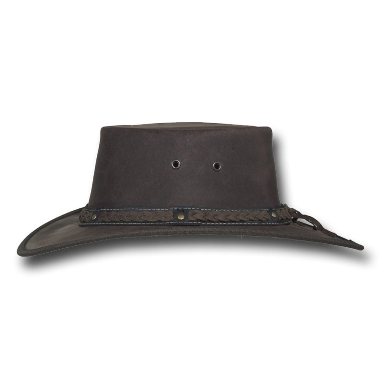 Squashy Bronco cooper - Australiensisk cowboyhatt - Brun oxläder