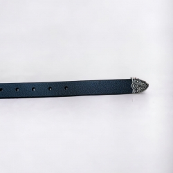 Tamara dame skindbælte - spænde med mønster - Freja skind