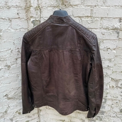 Almond brun herre skindjakke 2130 - Notyz - Freja skind