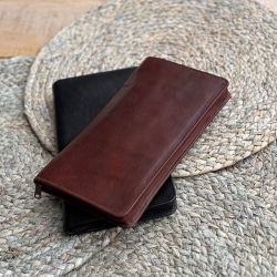 Rejsepung cognac bøffelskind - Montana - 008312 - Freja skind