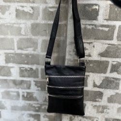 sort Andrea crossover taske - Freja skind