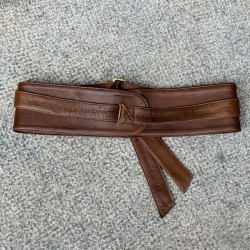 Taljebælte i blød cognac skind - Freja skind