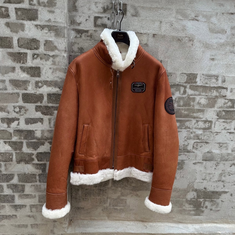 Jackson fårskinnsjacka - Pilotstil - Cognac - Herr - Freja Skind