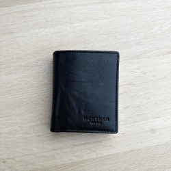 Bruce læderpung i brun bøffel - 2 fløjet - Herre - Montana