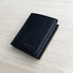 Bruce læderpung i brun bøffel - 2 fløjet - Herre - Montana