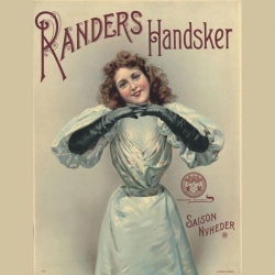 Sort herrehandske  - Randers handsker - 406002