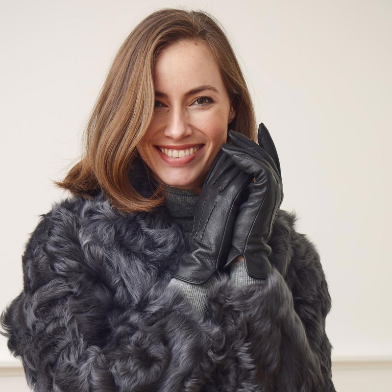 Kate skindhandske - Hjorteskind - NCF1128 - Freja skind