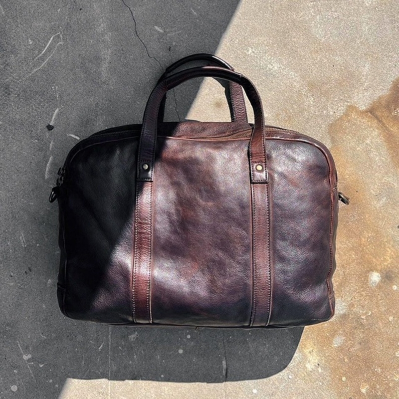 Safford pc taske 15,6" - brun - Montana 272216 - Freja skind