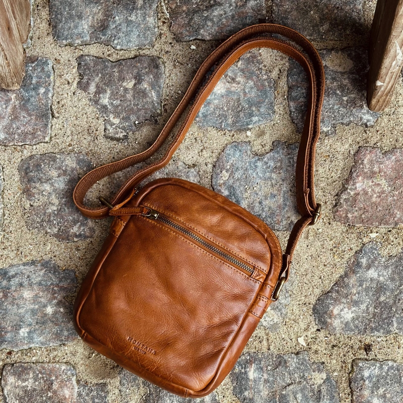 Richmond herrväska i cognac buffelskinn - Montana