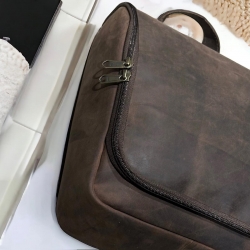 Sydney toilettaske - Brun bøffel læder - Freja skind