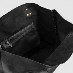 Shopper i blød cognac bøffelskind - Amber - Montana