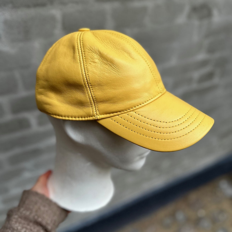 Gul dame skindcap - Freja skind