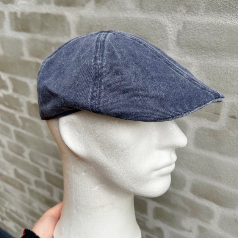 Blå Chilla flat cap fra Scippis - 31016 - Freja skind